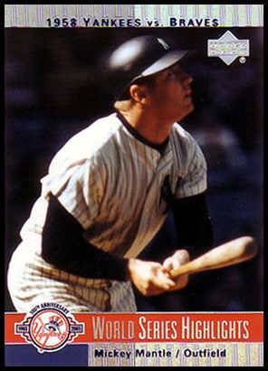 2003 Upper Deck Yankees 100th Anniversary 18 Mickey Mantle